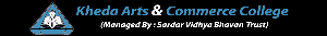 Kheda Arts and Commerce College logo