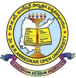 Dr BR Ambedkar Open University Hyderabad logo