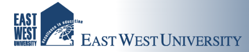 East West University logo