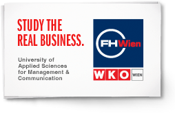FHWien der WKW University of Applied Sciences for Management and Communication logo
