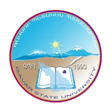 Gavar State University logo