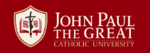 John Paul the Great Catholic University logo