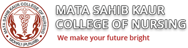 Mata sahib kaur college of nursing logo