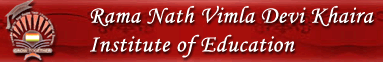 Ramanath Vimla Devi Khair Institute of Education logo