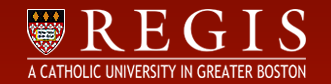 Regis College logo