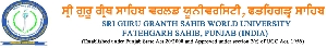 Sri Guru Granth Sahib World University logo
