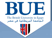The British University in Egypt logo
