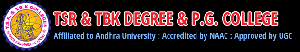 TSR and TBK Degree and PG College logo