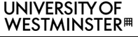 University of Westminster logo