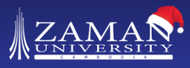 Zaman University Cambodia logo