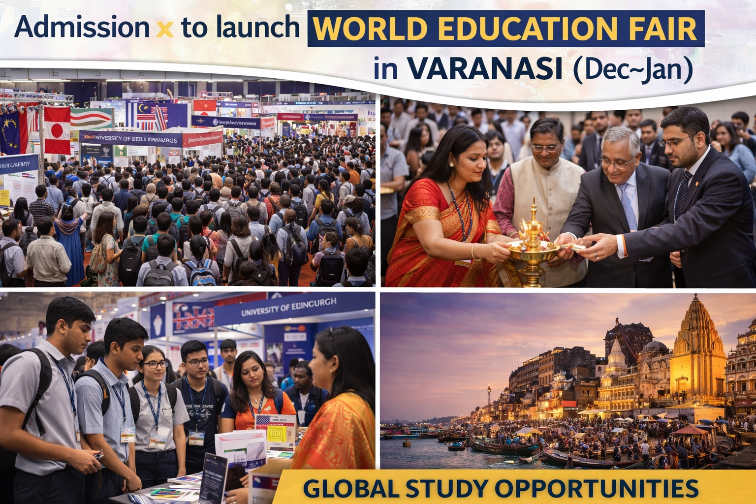 Admission X to Launch World Education Fair in Varanasi (Dec&ndash;Jan)